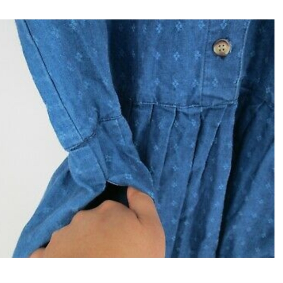 Vintage 80s Eddie Bauer denim dress sz S - Picture 6 of 7